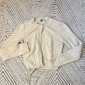 H&M Beige Cardigan Sweater